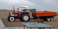 Rosolina Mare traktor na odklid uhynulé zvěře