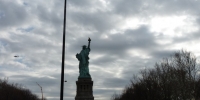 Socha Svobody ze zadu, Liberty Island