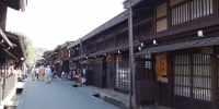 Zachovalé řemeslnické uličky v Takayamě.